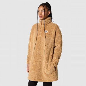 The North Face Campshire Kleider Almond Butter | 182JHKQXE