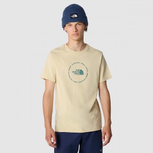 The North Face Circle Logo T-Shirt Gravel | 015GJHXFL