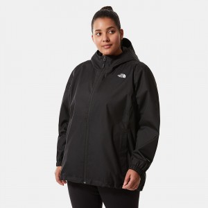 The North Face Plus Size Quest Jacket Schwarz | 526UTJZXO