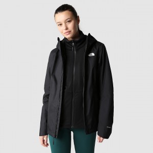 The North Face Quest Zip-In Triclimate® Jacket Schwarz | 720EIBDLQ