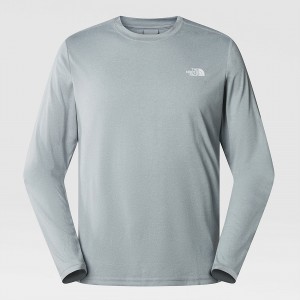 The North Face Reaxion Amp Long-Sleeve T-Shirt Grau | 732ADTMCQ