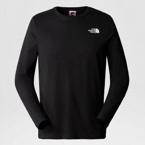 The North Face Redbox Long-Sleeve T-Shirt Schwarz | 704HRBYQD