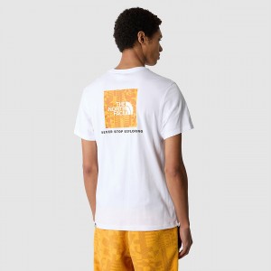 The North Face Redbox T-Shirt Weiß Gold | 650SFHTKD