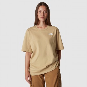 The North Face Relaxed Simple Dome T-Shirt Khaki | 835SDWFQY