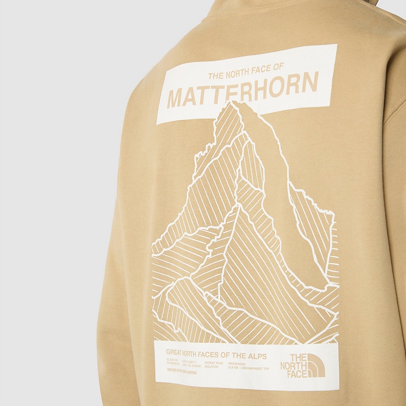 The North Face Matterhorn Face Hoodie Khaki | 265LUMDAH