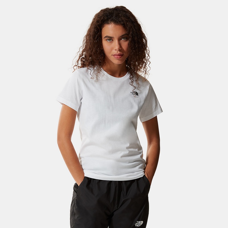 The North Face Simple Dome T-Shirt Weiß | 208ZISTLQ